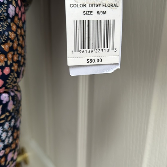 NWT Carters Brand Hooded Snow Suit Floral Size 6-9 Months - Picture 2 of 8